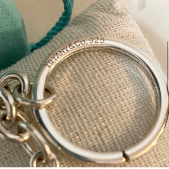 RARE Tiffany & Co. Notes Keychain Vintage Sterling Silver Keyring - Picture 2 of 4
